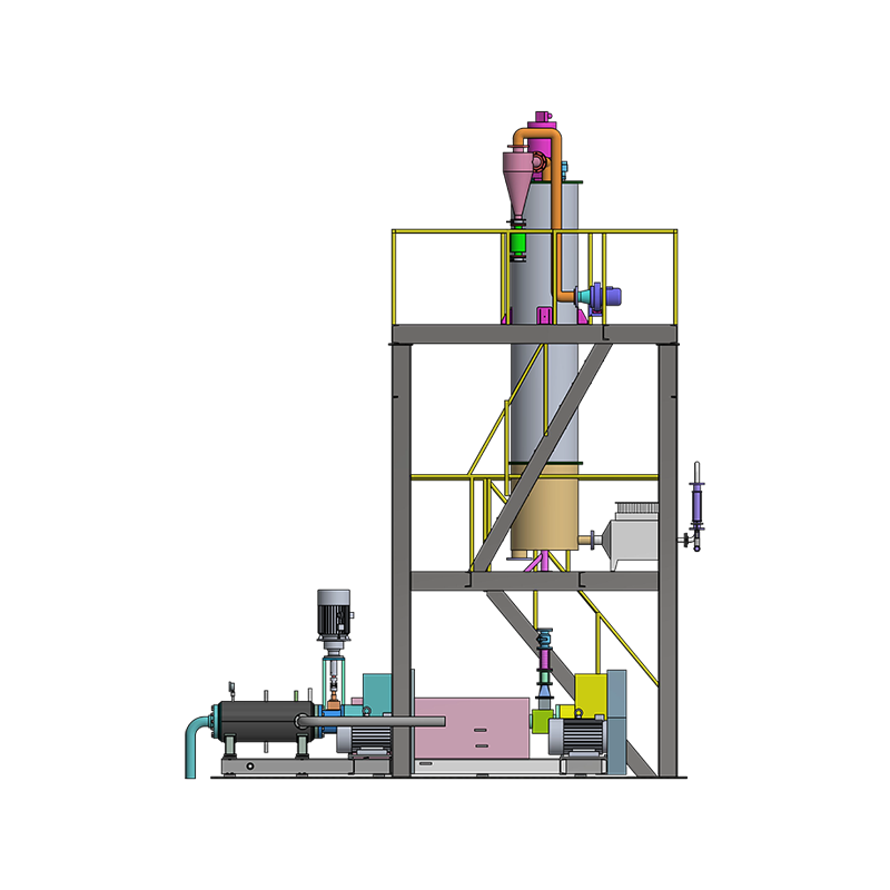 Attrezzatura per l'aggiunta di masterbatch per filatura diretta