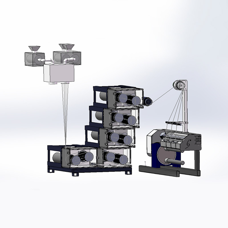 Linea di produzione di filatura industriale con PET, PA, PP o altra materia prima