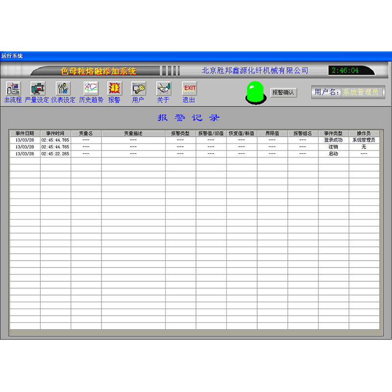 Attrezzatura per l'aggiunta di masterbatch per filatura diretta